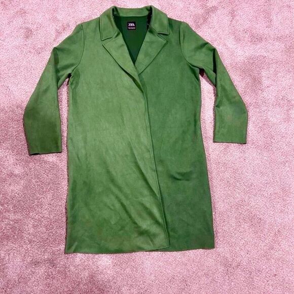 Zara Women's Green Coat - Picture 3 of 3